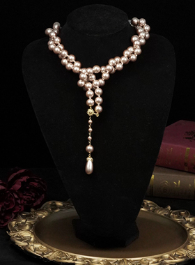 轻奢法式串珠项链多种戴法