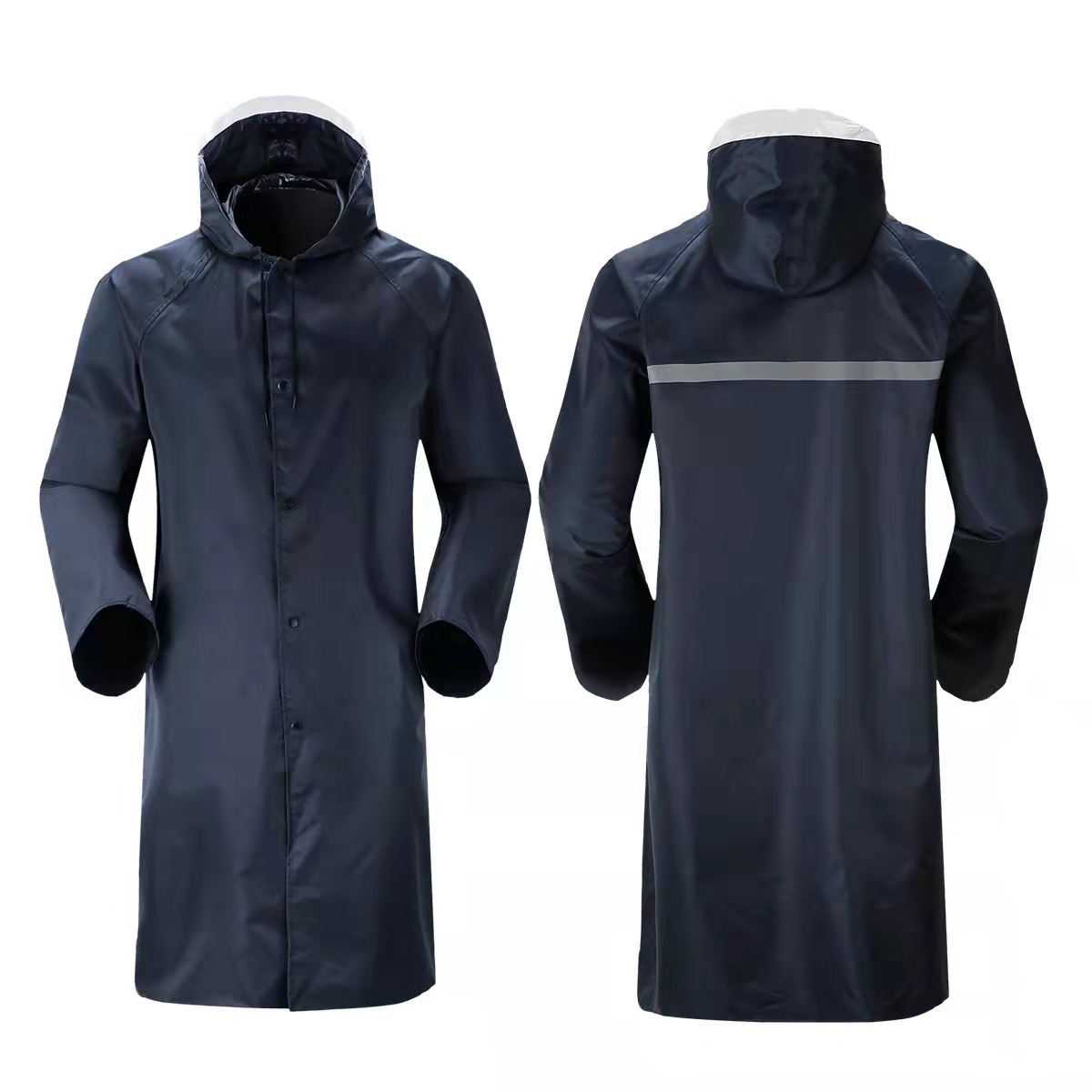 @Outdoor Cycling Reflective PVC Split Raincoat Rainpants Set - 图3