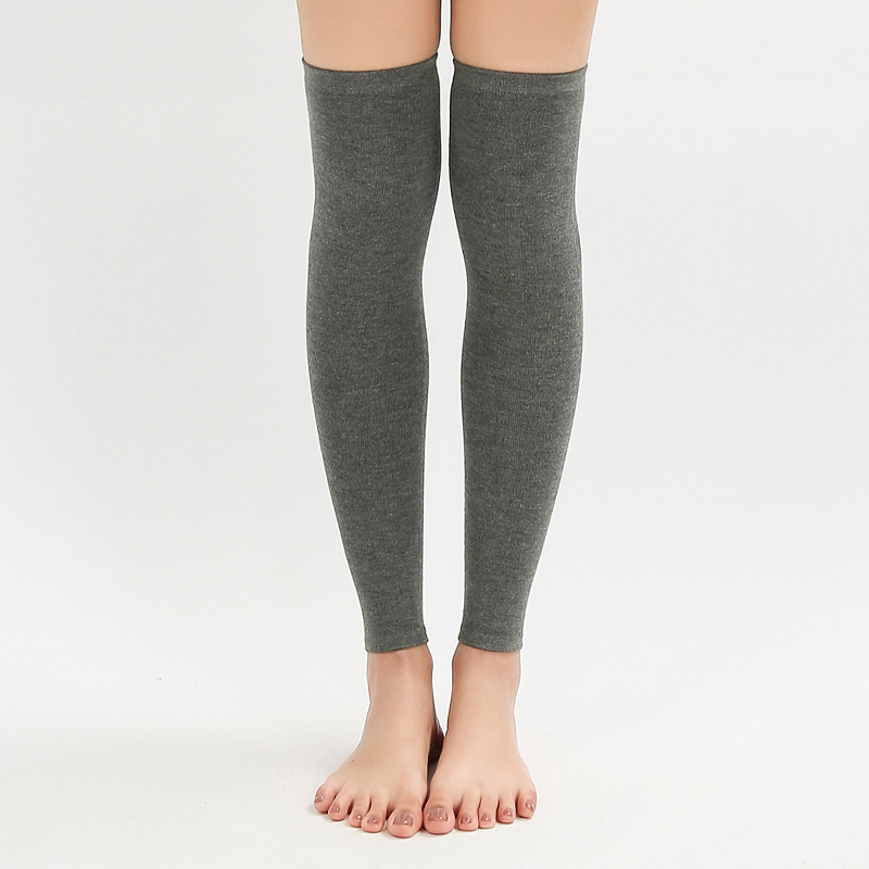 夏季纯棉护膝薄款护小腿老寒腿长筒过膝袜套男女士运动保暖护腿套 - 图1