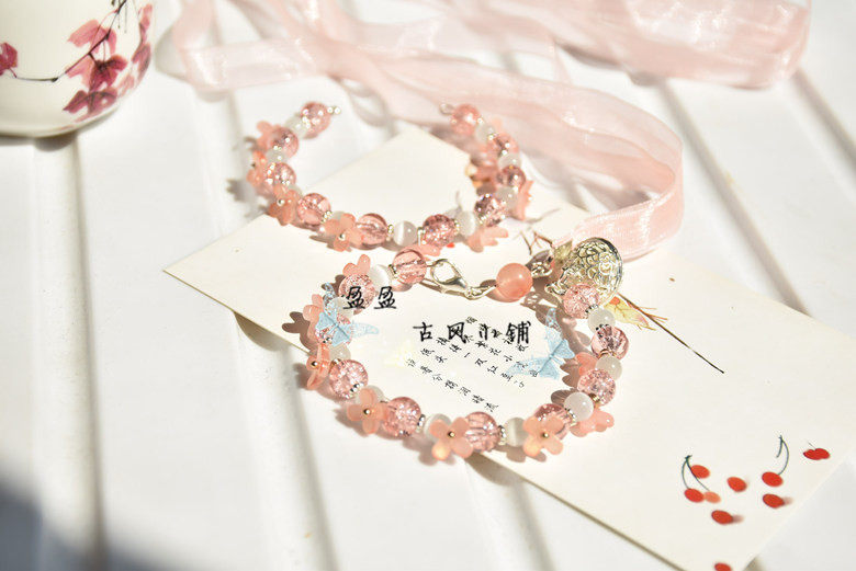 王者荣耀手链原创手作王者荣耀西施诗语江南衍生款周边手镯手链饰品包邮