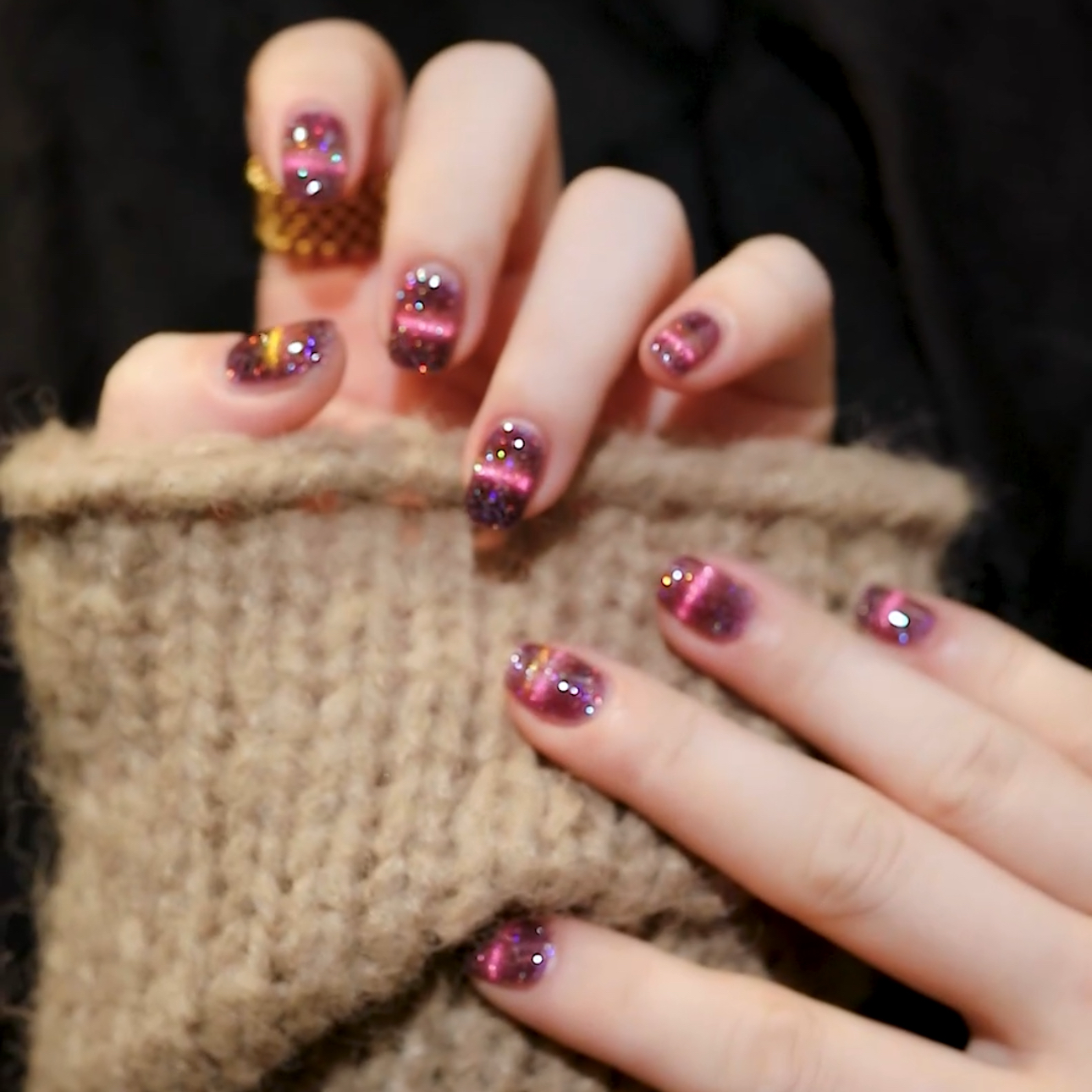 2025年新款网红美甲懒人猫眼甲油胶五合一猫眼胶显白锦鲤猫眼胶,淘宝优惠券,粉丝福利购,淘宝优惠卷