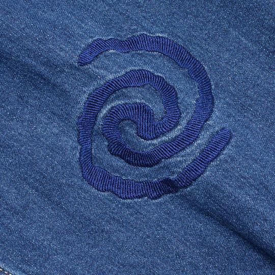 Lining/李宁正品2023新款男子潮流宽松水洗牛仔翻领外套AJDT537