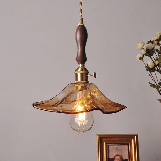 怀旧复古卧室床头灯黄铜玻璃民宿三头餐厅吧台玄关创意衣帽间吊灯