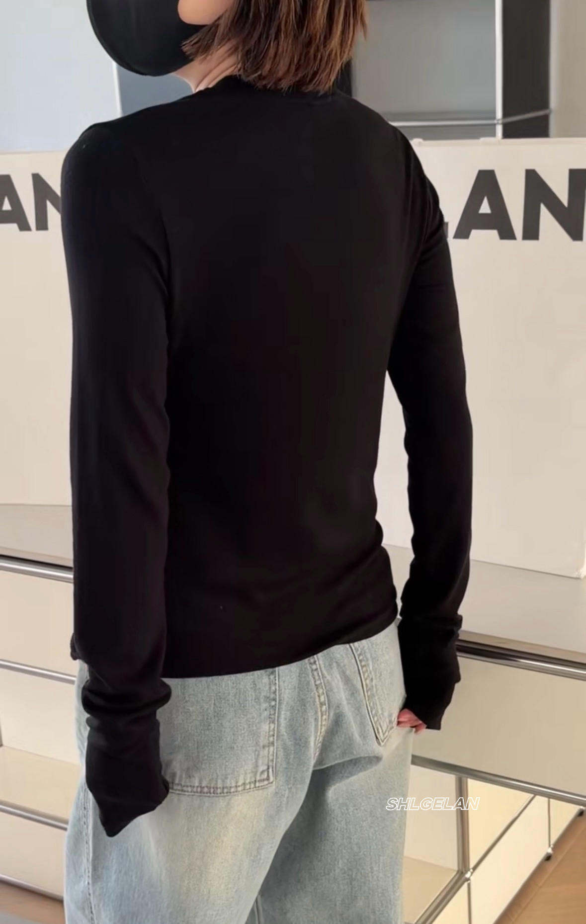 H12397诗歌兰韩货女装2026春款 百搭显瘦黑色圆领纽扣开衫T恤女,淘宝优惠券,粉丝福利购,淘宝优惠卷