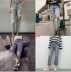 Nhà máy bán buôn trực tiếp gian hàng cung cấp mùa xuân Quần jean nữ Hàn Quốc quần jeans thời trang lỏng lẻo - Quần jean Quần jean