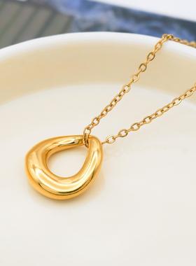 欧美ins风简约钛钢锁骨链