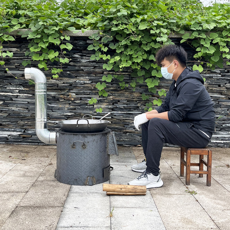 柴火炉取暖炉筒炉带腿农村家用做饭炉户外篝火晚会带锅大锅台地锅,淘宝优惠券,粉丝福利购,淘宝优惠卷