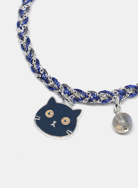 THISNESS喵星球蓝猫许愿原创手链