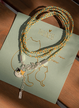 thisness喵星球秋季猫咪纯银编绳