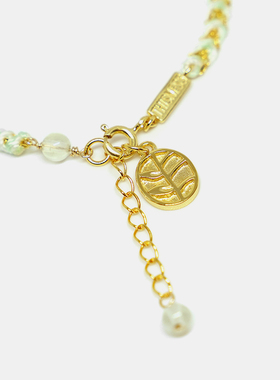 thisness秘密花园纯银薄荷绿手链