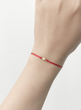 THISNESS特辑镀金锆石红绳手链