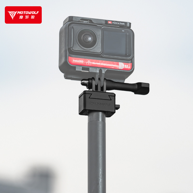 摩多狼摩托车车把自拍杆固定架快拆底座360全景运动相机支架gopro - 图2