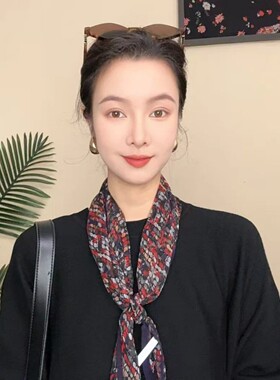 【璀璨宝石】170*28定制款长飘带丝巾气质复古高级感百搭夏季