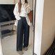 Littlepants faux denim contrast ກາງເກງ casual