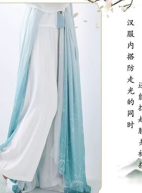 舞蹈阔腿裤女宽松春夏薄茶艺服