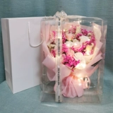 Мыло на день матери с розой в составе, подарочная коробка для матери, подарок на день рождения