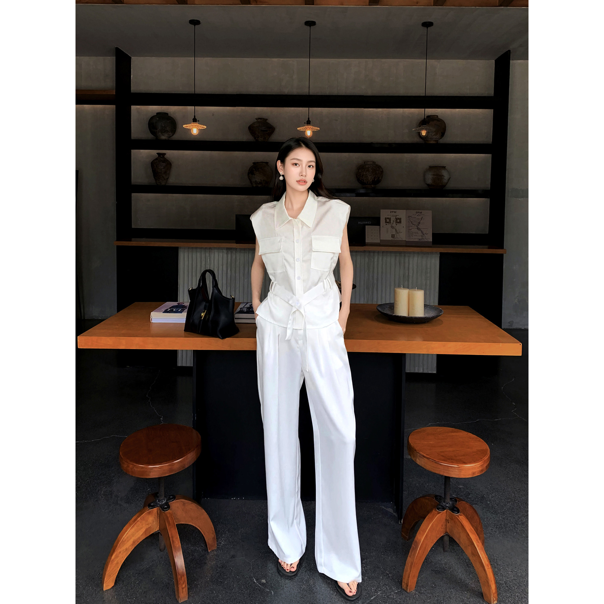 GEMQI 清纯系夏日穿搭套装夏女2025超火夏装韩里韩气穿搭一整套装 - 图1