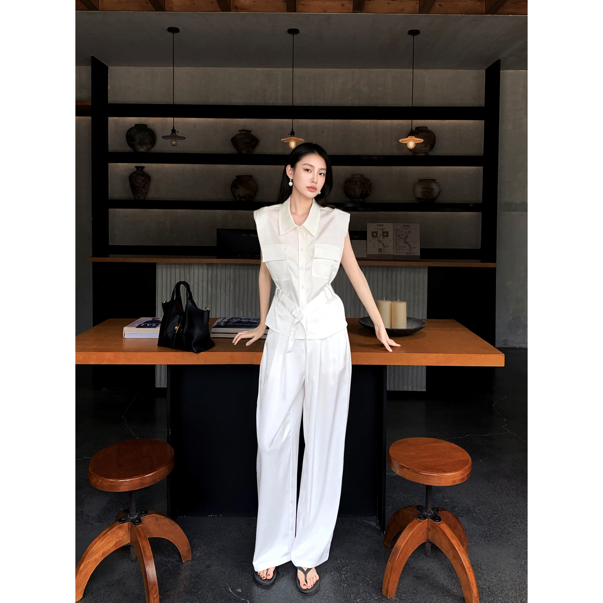 GEMQI 清纯系夏日穿搭套装夏女2025超火夏装韩里韩气穿搭一整套装 - 图2