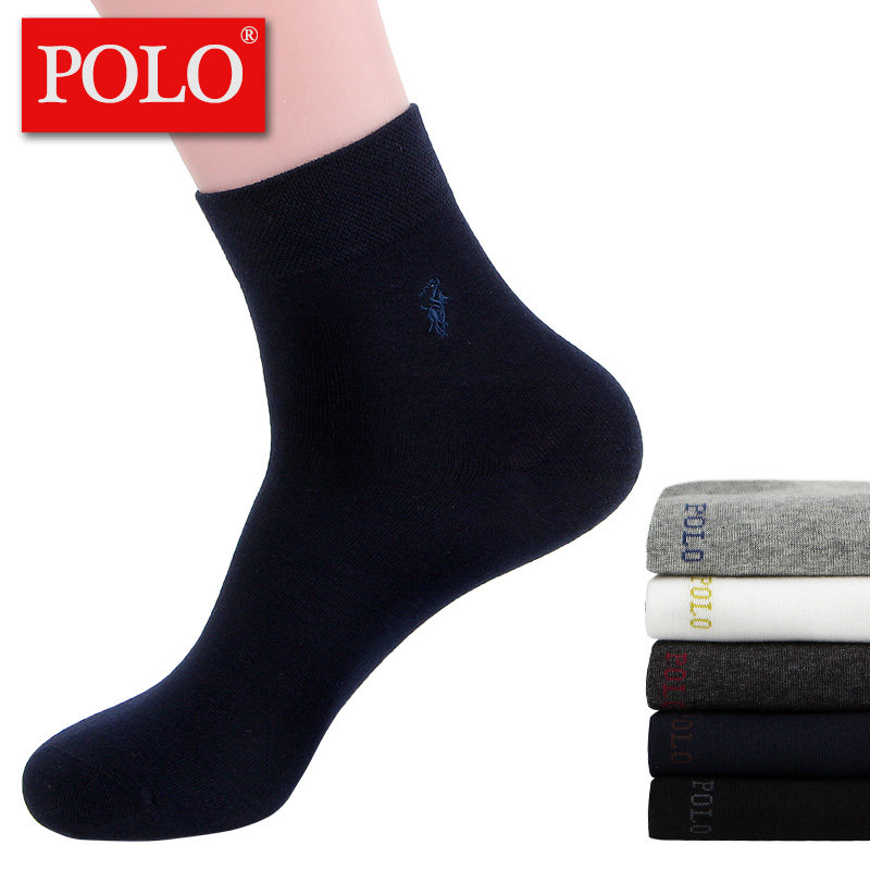 polo袜子男秋冬季纯色男袜加厚潮 品伦内衣短袜/打底袜/丝袜/美腿袜