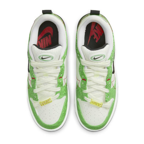 Nike Dunk Disrupt 2 耐克 白绿蛇纹 女款低帮复古板鞋DV1491-101 - 图1