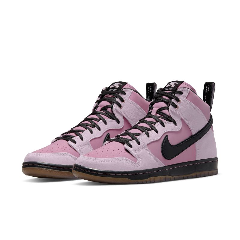 Nike SB Duck High x KCDC耐克 粉色 高帮复古休闲板鞋DH7742-600 - 图3