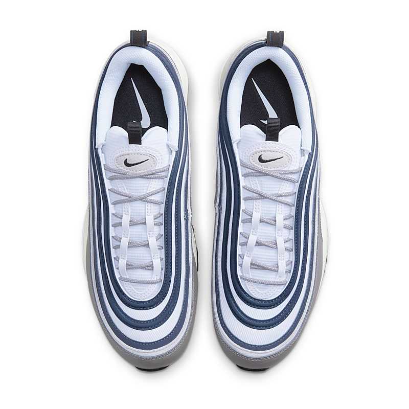 Nike Air Max 97 蓝灰色 男子 运动潮流复古低帮休闲鞋DV7421-001 - 图0