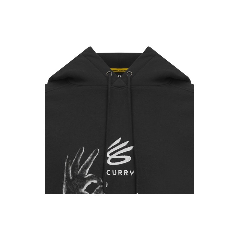 安德玛官方UA秋冬库里CURRY男子抓绒篮球运动连帽卫衣6012751 - 图1