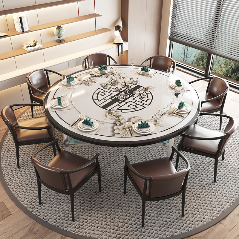 不锈钢折叠桌子圆形大餐桌圆桌15人家用可折叠农村吃饭桌子带转盘,淘宝优惠券,粉丝福利购,淘宝优惠卷