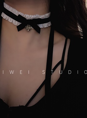 「可爱到犯规」多色 lolita萝莉少女绑带蕾丝蝴蝶结choker颈带女