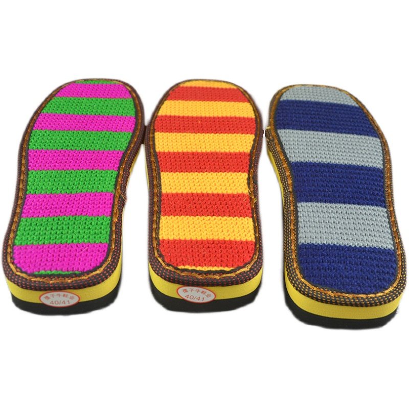 孺子牛鞋底手工编织毛线勾底加厚保暖棉鞋拖鞋居家防滑耐磨橡胶底,淘宝优惠券,粉丝福利购,淘宝优惠卷