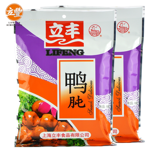 中华老字号立丰鸭肫148g鸭胗袋零食上海特产小包装卤味熟食小吃 - 图0