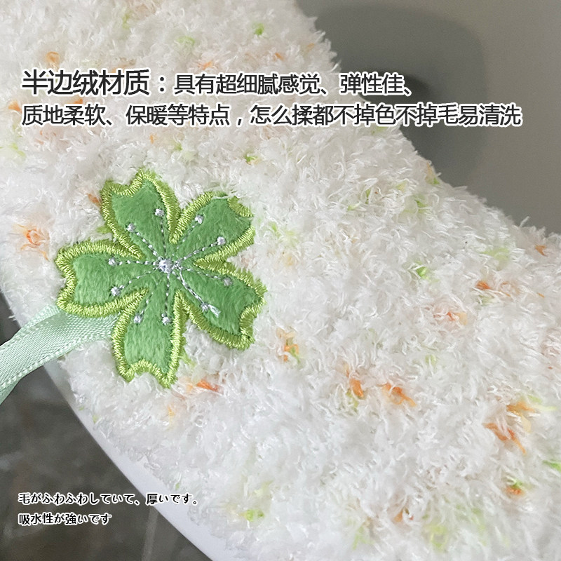 冬加厚软绵绵全包马桶垫O型通用马桶圈保暖座便套毛绒座便垫金绿