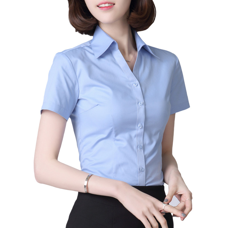 职业白衬衫女短袖2020夏装 丰恋琪衬衫
