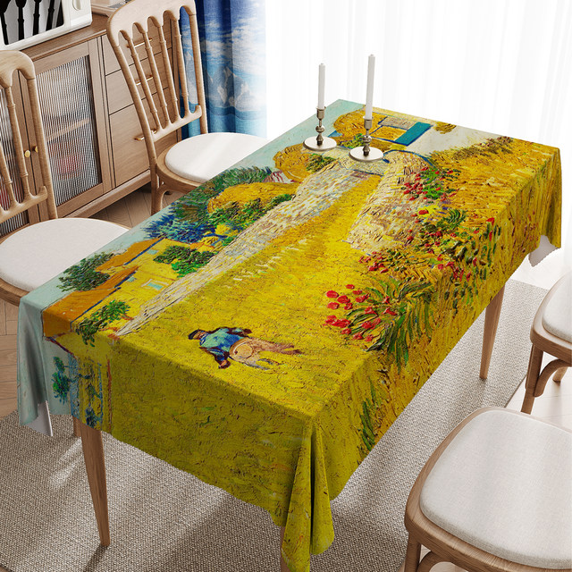 Starry Sky Tablecloth Van Gogh Oil Painting Art Studio Painting