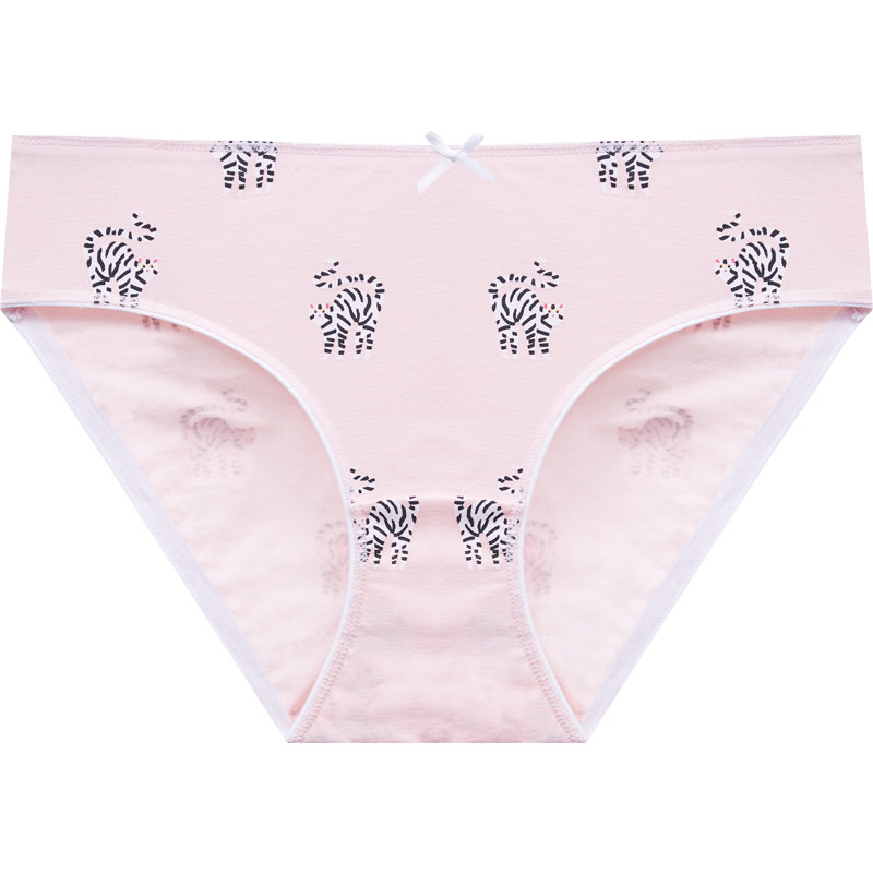 棉花共和国猫印花可爱性感女棉低腰内裤三角裤混色2条装51111829,淘宝优惠券,粉丝福利购,淘宝优惠卷