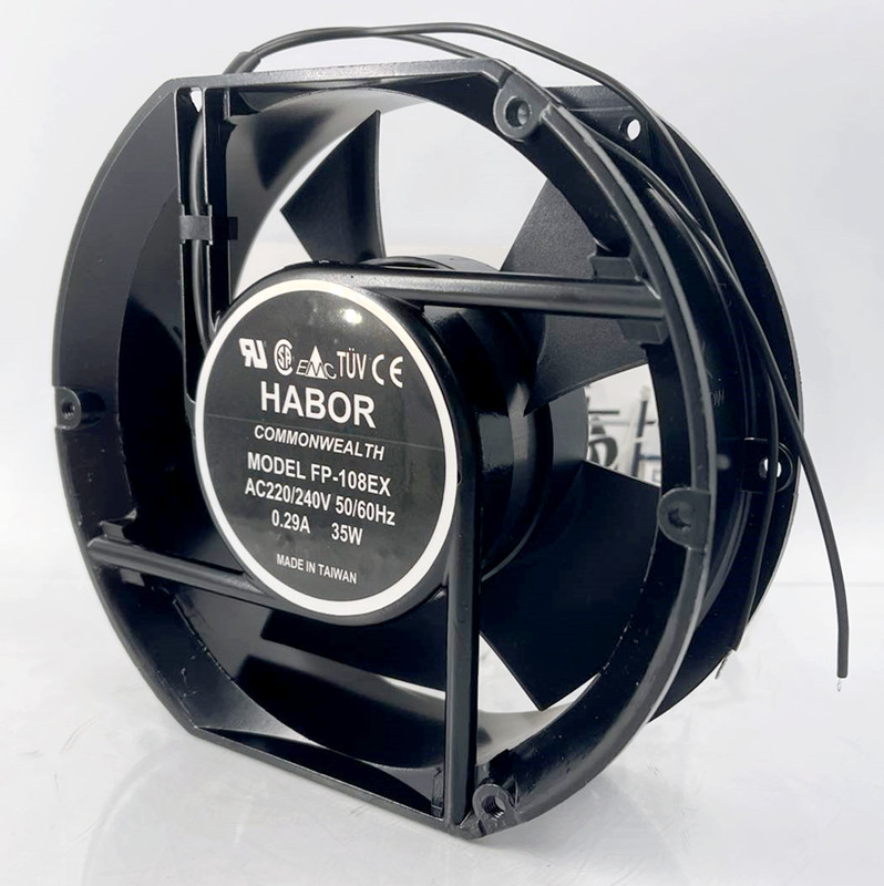 全新 HABOR FP-108EX 轴流式风机110V/220V/380V 35W电控柜散热风 - 图1