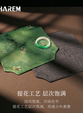 复古文玩垫布中式玉器看货布