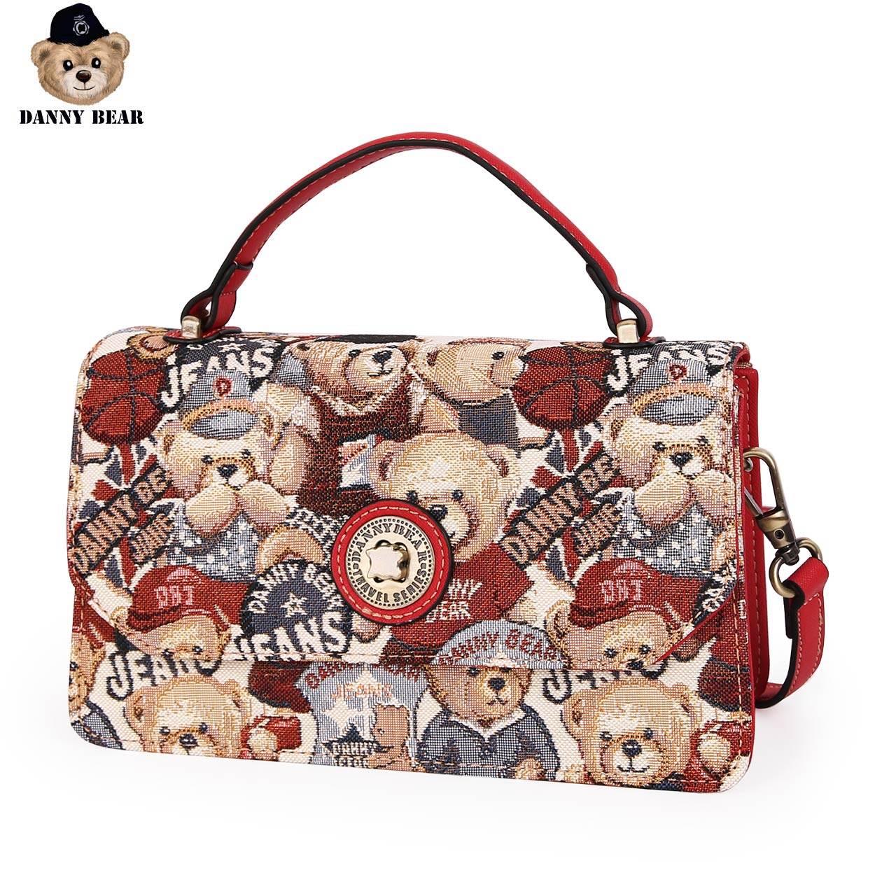 丹尼熊手提休闲dmb9115080斜挎包 dannybear酷玛仕女士包袋