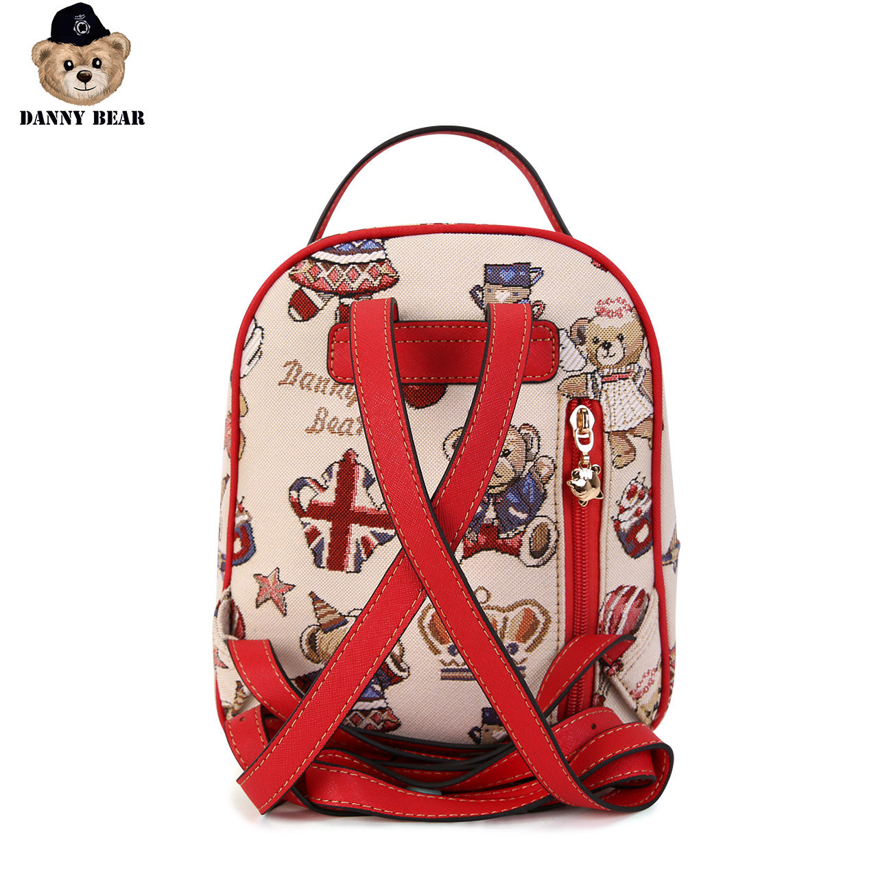 丹尼熊休闲小熊布包复古新款双肩包 dannybear酷玛仕双肩背包