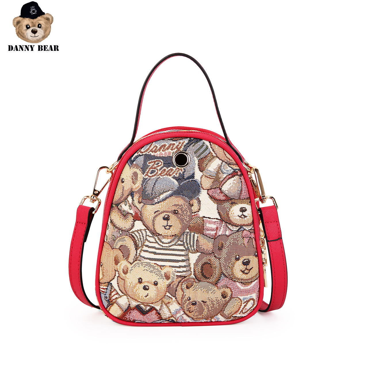 丹尼熊新款2020女式手提小熊斜挎包 dannybear酷玛仕女士包袋