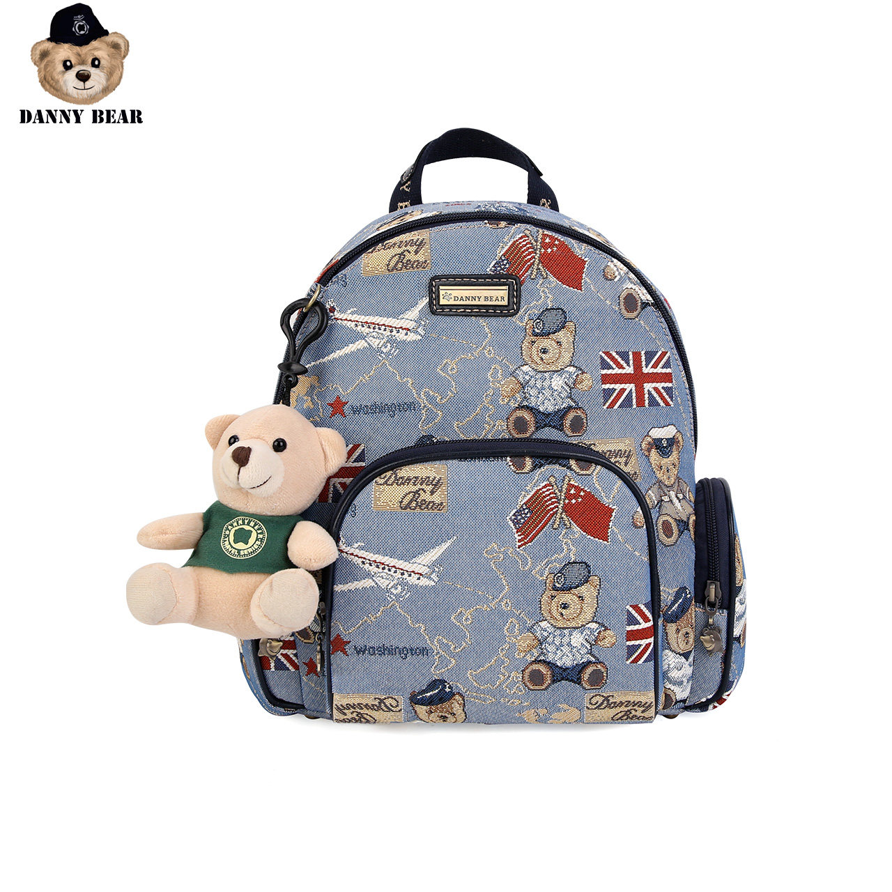丹尼熊航海熊休闲学生女包双肩包 dannybear酷玛仕双肩背包