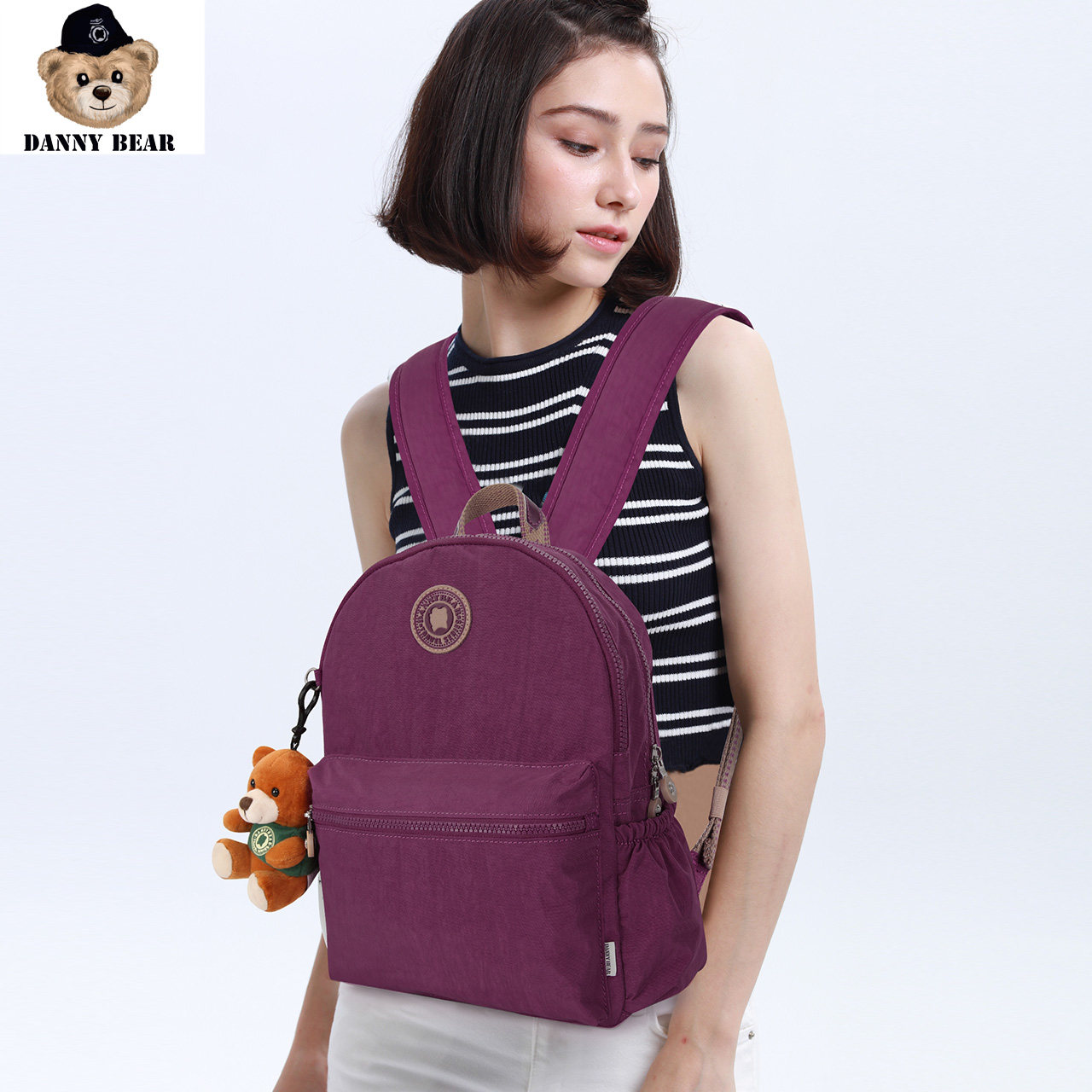丹尼熊爱旅行大背包休闲户外女包 dannybear酷玛仕双肩背包
