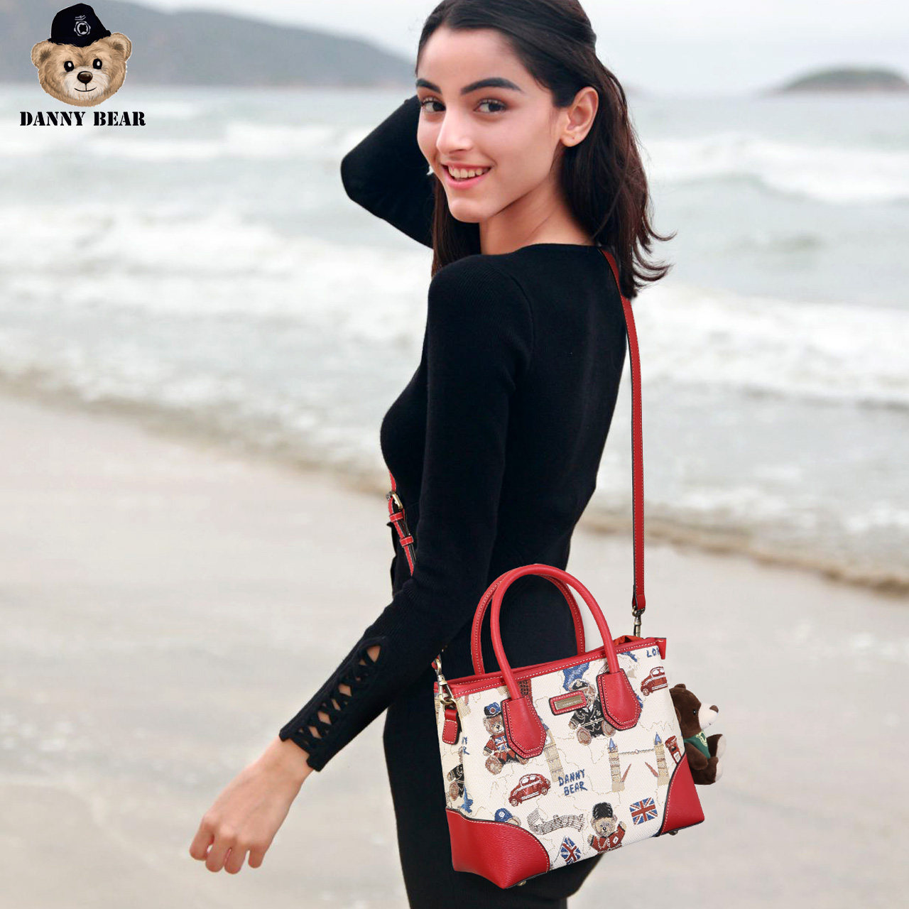 丹尼熊2020新款时尚小熊手提包 dannybear酷玛仕女士包袋