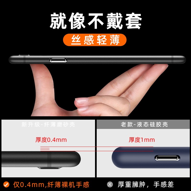 iphone6s手机壳苹果6plus保护套i6超薄6P磨砂se2硬壳7简约8男女款-图1