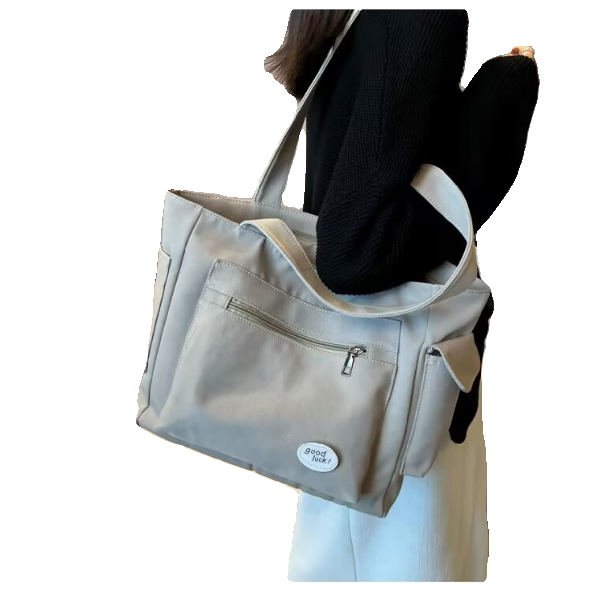 多功能帆布包女新款大容量中学生装书大学生上课书包单肩手提书袋,淘宝优惠券,粉丝福利购,淘宝优惠卷