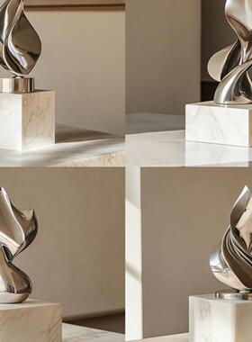 轻奢风生水起铜摆件高档招财