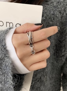 食指戒指女时尚个性ins潮简约