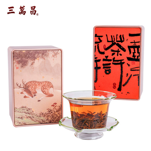 三万昌金骏眉蜜香红茶新茶福建武夷山桐木关特级茶叶礼盒官方正品 - 图0