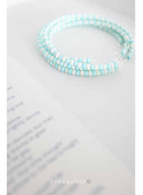 米珠串珠夏日开口叠戴手镯百搭