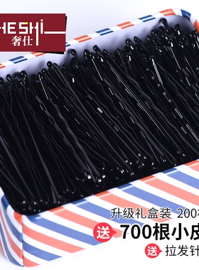 韩国黑色头饰刘海发卡子一字夹